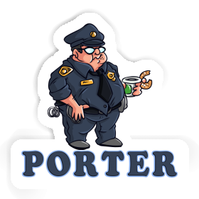 Sticker Porter Police Officer Image