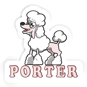 Sticker Porter Pudel Image