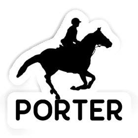 Porter Sticker Horse Rider Image
