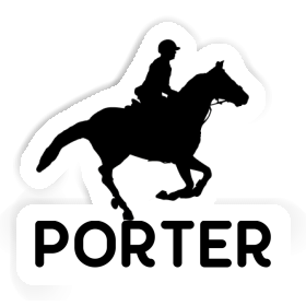 Horse Rider Sticker Porter Image