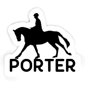 Porter Sticker Horse Rider Image