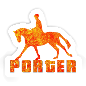 Sticker Porter Horse Rider Image