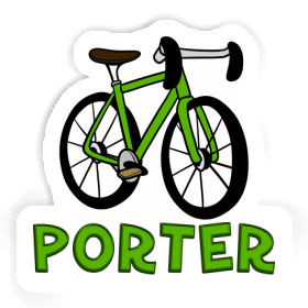 Racing Bicycle Sticker Porter Image