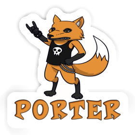 Sticker Porter Rocker Fox Image