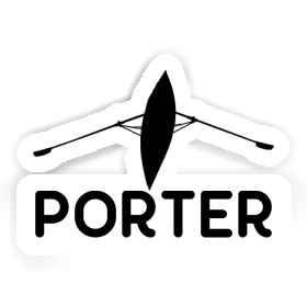 Porter Aufkleber Ruderboot Image