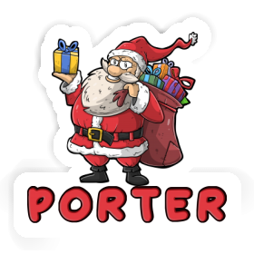 Weihnachtsmann Aufkleber Porter Image