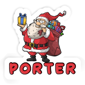 Aufkleber Weihnachtsmann Porter Image