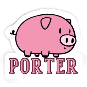 Porter Aufkleber Schwein Image