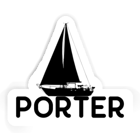 Sticker Porter Sailboat Image