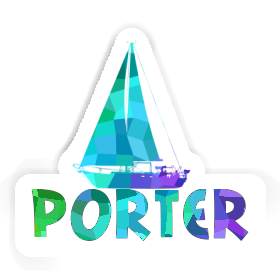 Porter Autocollant Voilier Image