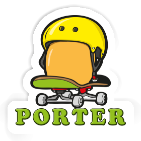 Œuf de skateboard Autocollant Porter Image