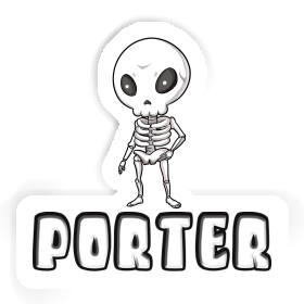 Porter Sticker Alien Image