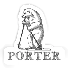 Skifahrer Sticker Porter Image