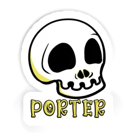 Aufkleber Porter Totenkopf Image