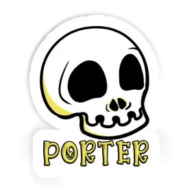 Sticker Totenkopf Porter Image