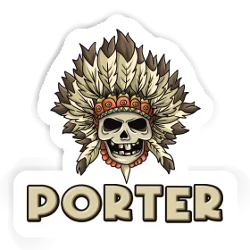 Porter Sticker Kinder Totenkopf Image