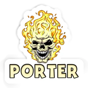 Porter Sticker Totenkopf Image