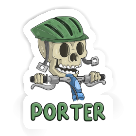 Porter Sticker Bicycle Rider Image