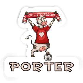 Sticker Cow Porter Image