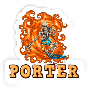 Autocollant Surfer Porter Image