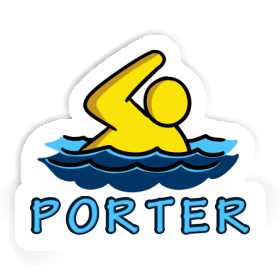 Sticker Swimmer Porter Image