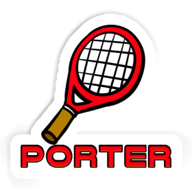 Sticker Tennis Racket Porter Image