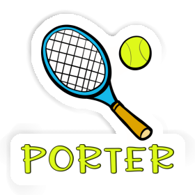 Autocollant Raquette de tennis Porter Image