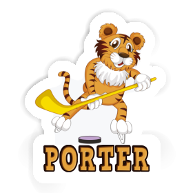 Hockey Player Sticker Porter Image