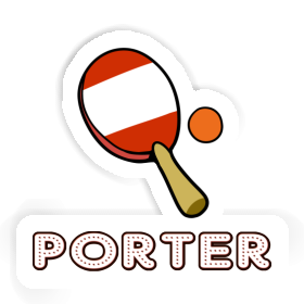 Sticker Porter Table Tennis Paddle Image