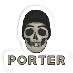 Porter Aufkleber Totenkopf Image