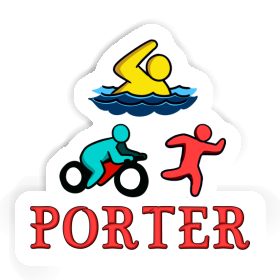 Aufkleber Porter Triathlet Image