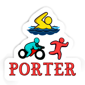 Autocollant Porter Triathlète Image