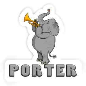 Autocollant Porter Éléphant Image