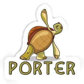 Sticker Yoga Turtle Porter Image