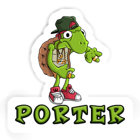 Sticker Hip Hop Turtle Porter Image