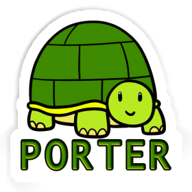 Porter Aufkleber Schildkröte Image