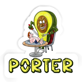 Porter Sticker Avocado Image