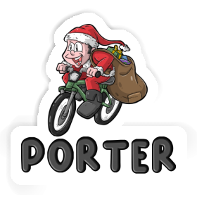 Bicycle Rider Sticker Porter Image