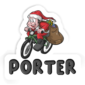 Porter Sticker Bicycle Rider Image