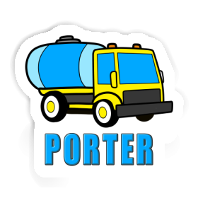 Porter Sticker Water Truck Image