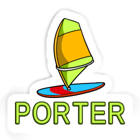 Windsurf Board Sticker Porter Image