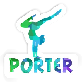 Porter Sticker Yoga Woman Image