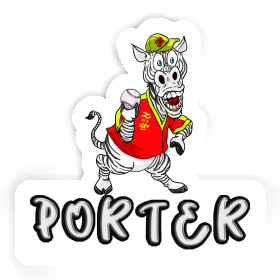 Porter Sticker Zebra Image