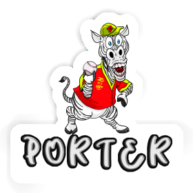 Porter Sticker Baseballer Image