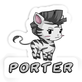 Porter Sticker Zebra Image