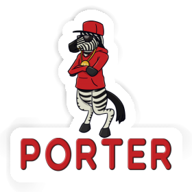 Sticker Porter Zebra Image