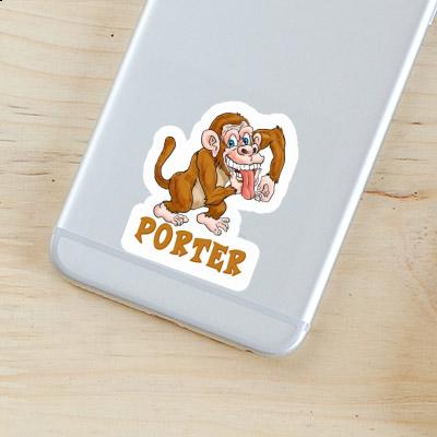 Sticker Affe Porter Laptop Image