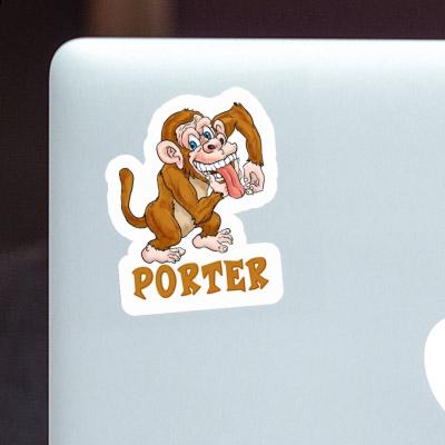 Sticker Affe Porter Image