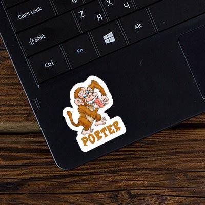 Sticker Affe Porter Notebook Image