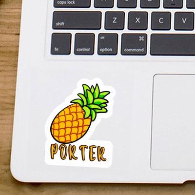 Aufkleber Ananas Porter Laptop Image